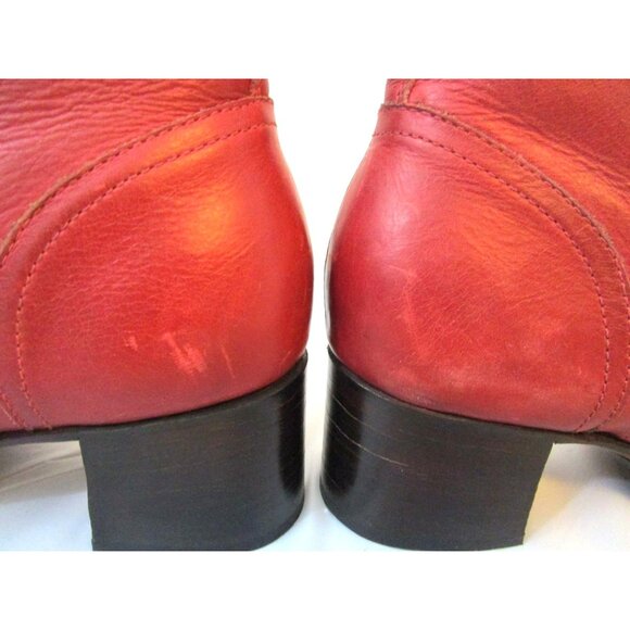 Adelante Women’s Burgundy/Pomegranate Leather Lace Up Boots SZ 10 w/extra laces - Picture 11 of 13